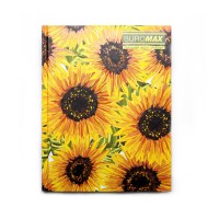 Блокнот А5 96арк Buromax Floristica кліт. твер. асортимент 24511104-15