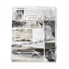 Пакет "Газета-Гламур" 42*51 Прорезная ручка 25шт, 300шт/уп