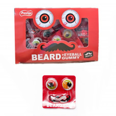 Желейки Очі+Вуса BEARD Eyeball Gummy 8.5гр 30шт/бл 600шт/ящ 8680945412742