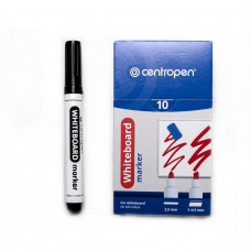 Маркер для досок круглый Centropen черный 8559 (10шт)