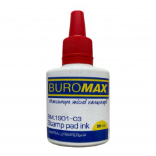 Краска штемпельная красная 30мл BUROMAX 1901-03