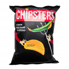 Чіпси Chipster's зі смаком Пекельний халапеньо 110гр 16шт/ящ