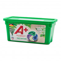 Гелевые капсулы для стирки A+ 4в1 Pro Nature (22шт)