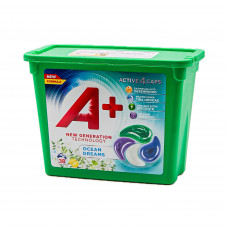 Гелевые капсулы для стирки A+ 4в1 Океан-Лимон (38шт)