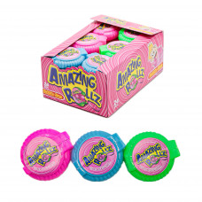 Жвачка рулетка Amazing Rollz 8гр 24шт/бл 576шт/ящ