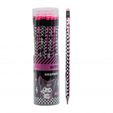 Карандаш графитный с резинкой Kite Kuromi (туба 36штук) HK25-056-2