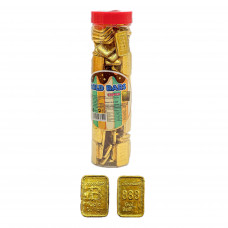 Шоколадні монети GOLD BARS 2,4гр 100шт/бл 2400шт/ящ 6985632936511