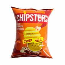 Чіпси Chipster's зі смаком ХВИЛЯСТІ Ковбаски з гірчицею 110гр 16шт/ящ