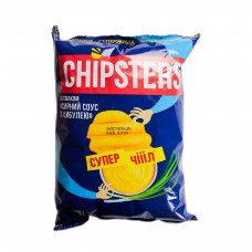 Чипсы Chipster's со вкусом ВОЛНЫЕ Сырный соус и лук 110гр 16шт/ящ
