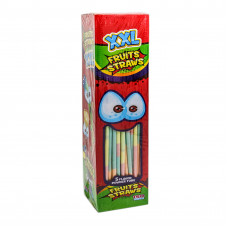 Трубочка с кислым порошком XXL Fruits straws 12г. 150шт/бл.1200ящ.