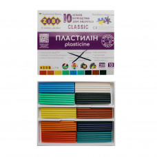 Пластилин 10 цв. Zibbi 200гр 6232