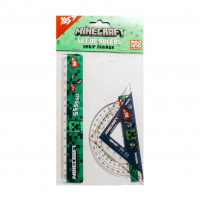 Линейка НАБОР 15см 3 предмета YES 370687