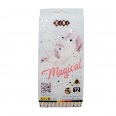 Карандаши цветные 12шт Zibi 1шт, 12шт/уп 2448