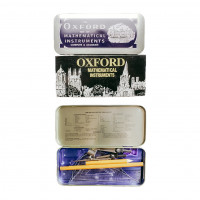 Готовальня Оксфорд 9предметів в метал.пеналі А5650