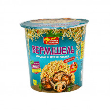 Вермишель быстрого приготовления со вкусом грибов 80г 24шт / ящ Golden Dragon