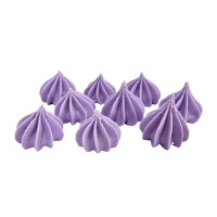 Украшение для торта Мини-безе лавандовое (9шт)