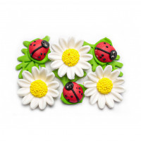 Прикраса для торта Польові ромашки (9шт) 50шт/ящ 7312