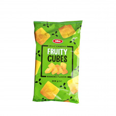 Мармелад желейный "Fruity Cubes" со вкусом банана (12шт*200г) КЛИМ 1262