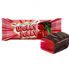 КОНФЕТЫ ГЛАЗУРОВАННЫЕ WELLY JELLY WITH CHERRY FLAVOR 2,0кг КН004