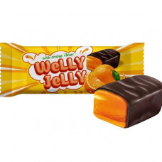КОНФЕТЫ ГЛАЗУРОВАННЫЕ WELLY JELLY WITH ORANGE FLAVOR 2,0кг КН003