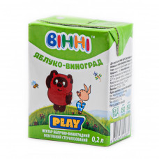 Нектар ТМ "Винни" 0,2л виноградно-яблочный осветленный (27шт / уп)