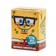 Сок ТМ "Sponge bob" 0.2л яблочно-виноградный осветленный (27шт / уп)