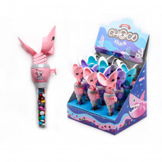 Драже шок. CHOCO SHARK + завод.игрушка 15г. 12шт