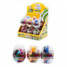 Пластмассовое прозрачное яйцо MINI Mix Toys 10г, 12шт/бл, 72шт/ящ