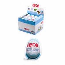 Шоколадное яйцо 20гр CECE BLUE с игрушкой и кремом 24шт/бл 144шт/ящ