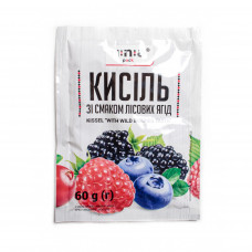 Кисель со вкусом лесных ягод 60гр (50шт) ЮНА