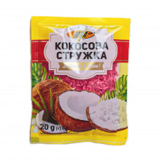 Кокосовая стружка цвет. 20гр (20шт) 180шт / ящ ЮНА
