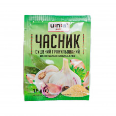 ЮНА Часник сушений гранульований 15гр (20шт) 160шт/ящ
