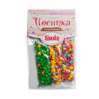 Посыпка в стиках №11 фигурная микс перламутровая 15гр, (200уп/ящ)