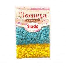 Посыпка в стіках №18 фигурка патриотичная (квіти) 20г