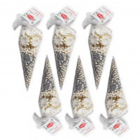 Посыпка конусная "Белая элегантность" 6шт/уп 36шт/ящ