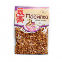 Посыпка круглая металлизированная бронза (20г/уп) П147