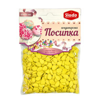 Посыпка фигурная желтая "Яички" (50г/уп), П272
