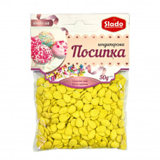 Посыпка фигурная желтая "Яички" (50г/уп), П272