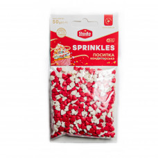 Посыпка фигурная микс "Дуэт сердечек" (50г/уп), П901