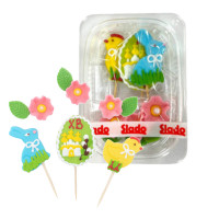 Прикраса для торта Пасхальний декор №1 (9шт) 50шт/ящ 7305