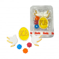 Украшение для торта Пасхальные голуби с писанкой 50шт/ящ