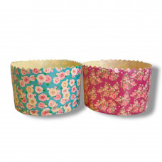 Форма пасхальная d130 КОРИЧН. "Вожжов цветы" 50шт/уп