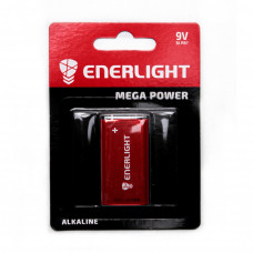 Батарейка Enerligh MegaPower зеленая КРОНА 6LR61 блистер 1шт 3427, 10шт/бл