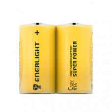 Батарейка Enerligh SuperPower жовта C R14 плівка 2шт 2185, 12шт/бл 4823093502185