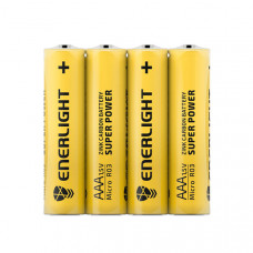 Батарейка Enerligh SuperPower желтая ААА R03 спайка 4шт 2116, 40шт /бл