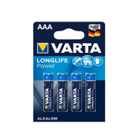 Батарейка Varta HIGH ENERGY / LONGLIFE POWER темно-синие AAA ALKALINE R03 блистер 4шт 9749, 40шт /бл