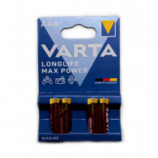 Батарейка Varta MAX T./LONGLIFE MAX POWER AAA ALKALINE блістер 4шт 4734