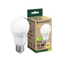 Лампа светодиодная Enerlight А60 Е27 12Вт 1080Лм 3000К (теплый свет) 0037, 1шт, 100шт / ящ