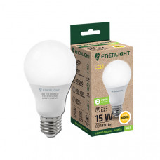 Лампа светодиодная Enerlight А60 Е27 15Вт 1350лм 3000К (теплый свет) 0013, 1шт, 100шт / ящ