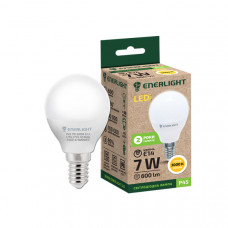 Лампа светодиодная Enerlight Р45 Е14 7Вт 600Лм 3000К (теплый свет) 2765, 1шт, 100шт / ящ